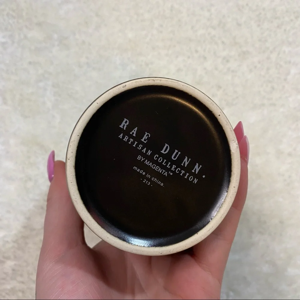 Rae Dunn Halloween Black and Orange Rinse Cup